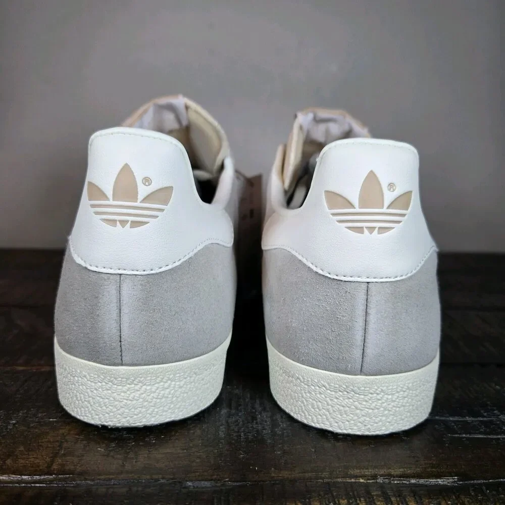 NEW Adidas Gazelle Mens Size 13 Low Top Shoes Sneakers Gray White IG5796